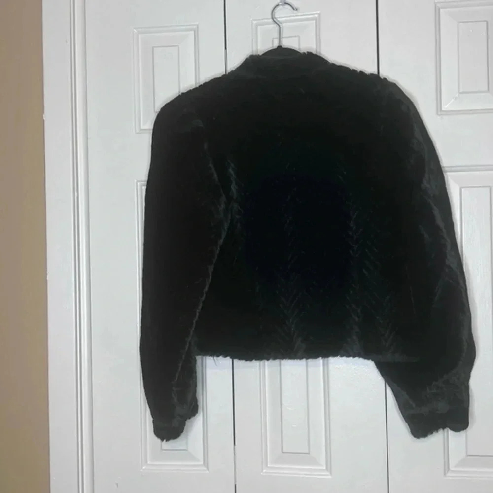 Harry Casper Vintage Black Faux Fur Coat - Picture 11 of 16